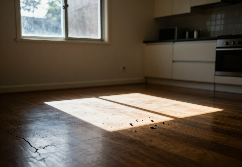 Termite damage in a Mulgrave home before treatment